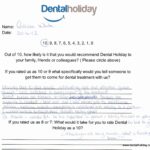 Hand written patient testimonial
